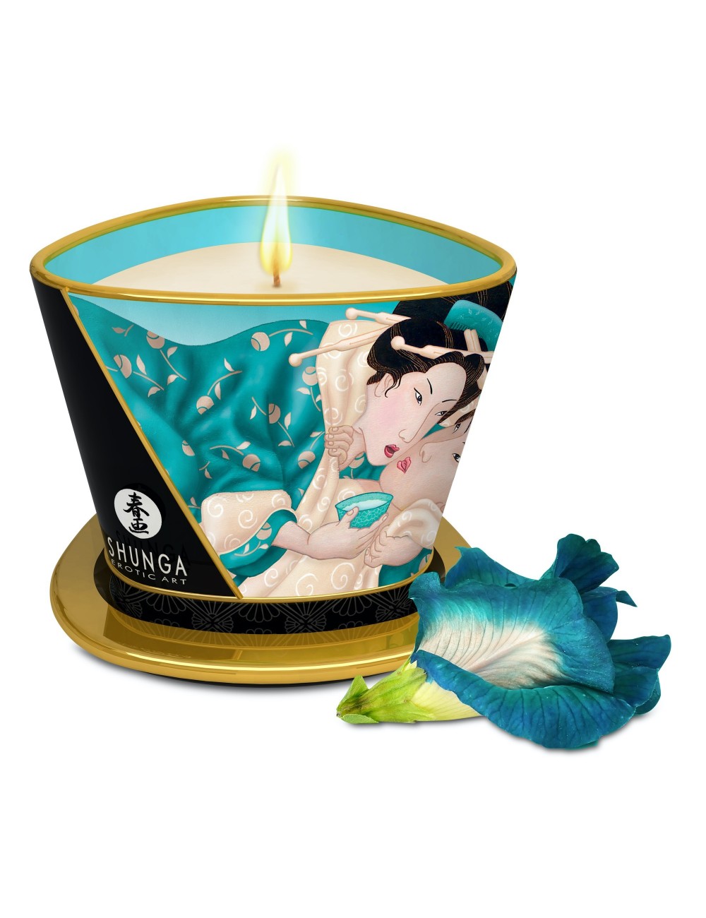 Bougie de massage lueur caresses - Sensual - Fleurs des iles  - Bougies de massage - Shunga