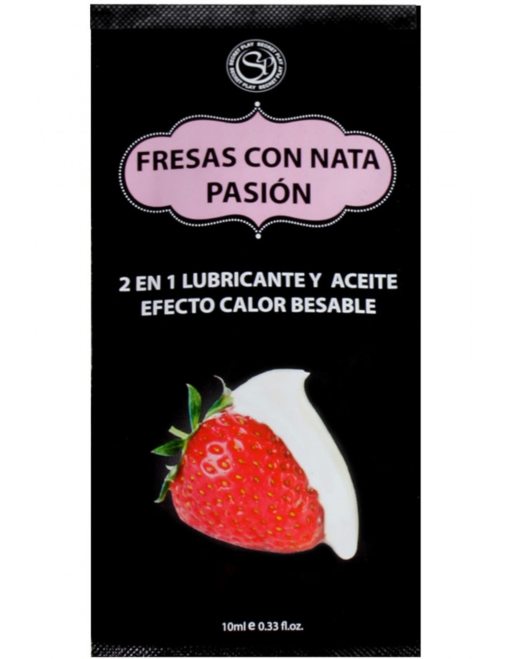 Huile Monodose 2 en 1 arome fraise au lait 10ml - SP-03242 - Plaisirs Intimes - Secret Play Huile Monodose 2 en 1 arome fraise au lait 10ml - SP-03242 - Plaisirs Intimes - Secret Play