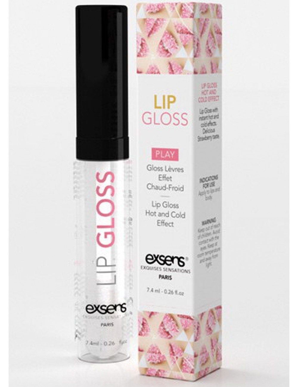 Gloss à lèvres effet Chaud froid au bon goût de fraise 7.4ml - EX-3472 - Plaisirs Intimes - Exsens