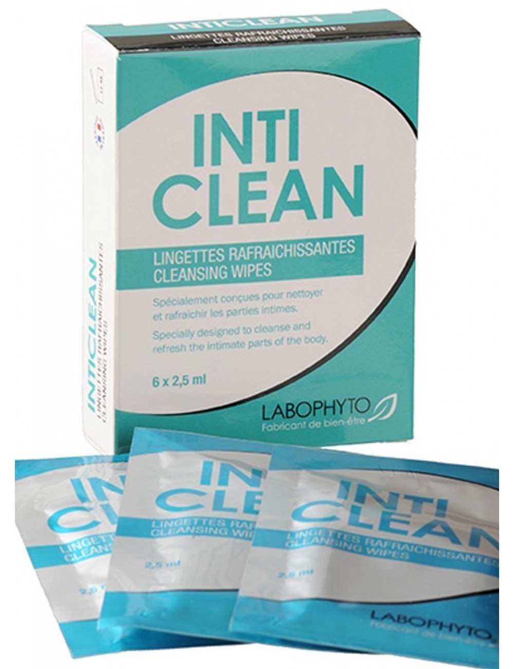 IntiClean 6 lingettes pour une hygiène parfaite - LAB-3469 - Plaisirs Intimes - Labophyto