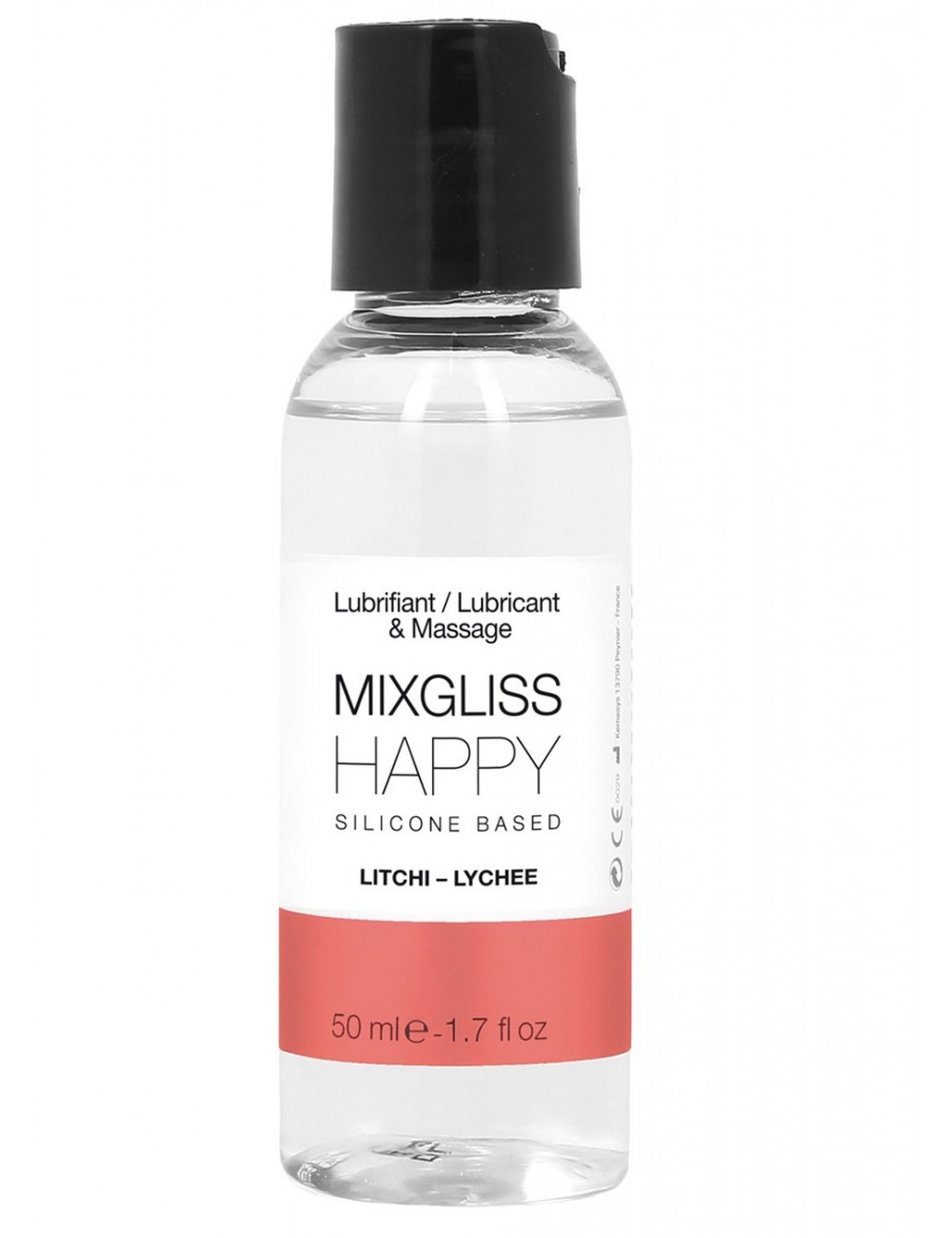 Lubrifiant 2 en 1 Happy Litchi 50 ml Mixgliss - MG-02289 - Lubrifiants - Mixgliss