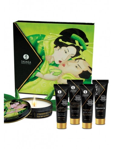 Coffret de Geisha Bio thé vert sensuel - CC818003 - Huiles de massage - Shunga