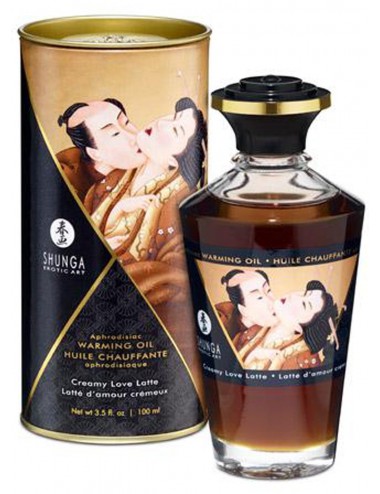 Huile chauffante latté d'amour comestible 100ml - CC812010 - Huiles de massage - Shunga