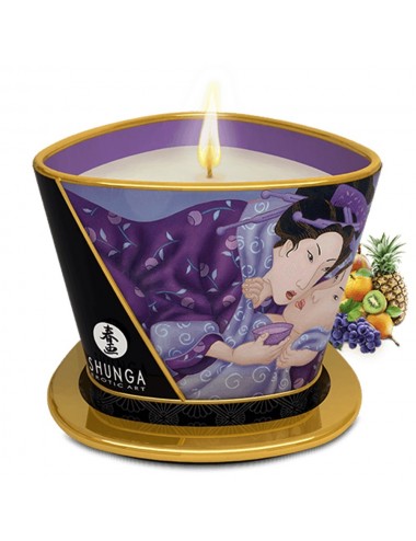 Bougie sensuelle de massage parfumées fruits exotiques 170ml - CC824502 - Bougies de massage - Shunga