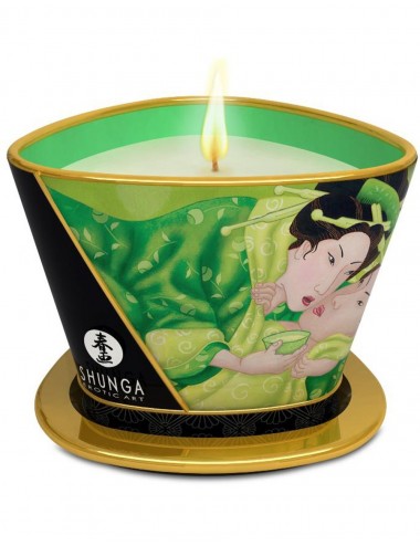 Bougie érotique de massage parfumées thé vert 170ml - CC824511 - Bougies de massage - Shunga