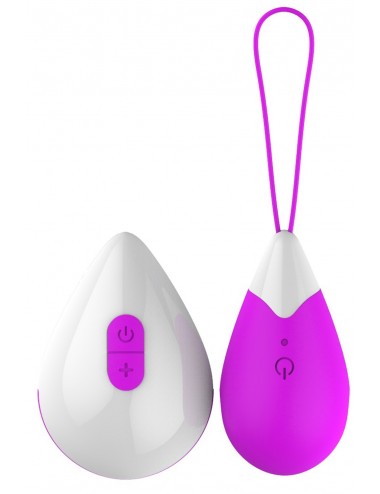 Sextoys - Oeufs Vibrants - Oeuf vibrant design violet avec télécommande et 10 vitesses USB - WW-COOPUR - Dreamy Toys