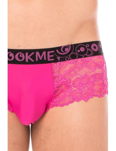 Mini-Pant magenta en dentelle délicate - LM2006-68MAG