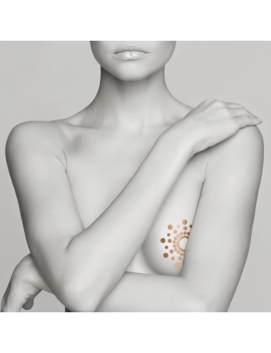 Lingerie - Bijoux - Mimi Kit bijoux de seins effet tatouage transfert métallique temporaire - Bijoux Indiscrets