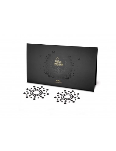 Lingerie - Bijoux - Mimi Bijoux Strass cache-tétons perles noires avec effet étonnant - Bijoux Indiscrets