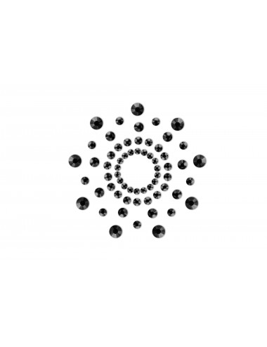 Lingerie - Bijoux - Mimi Bijoux Strass cache-tétons perles noires avec effet étonnant - Bijoux Indiscrets