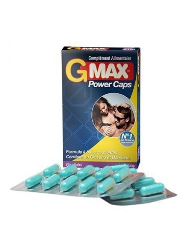 G-max power Caps pour homme 20 gélule complément alimentaire - Aphrodisiaques - Gmax