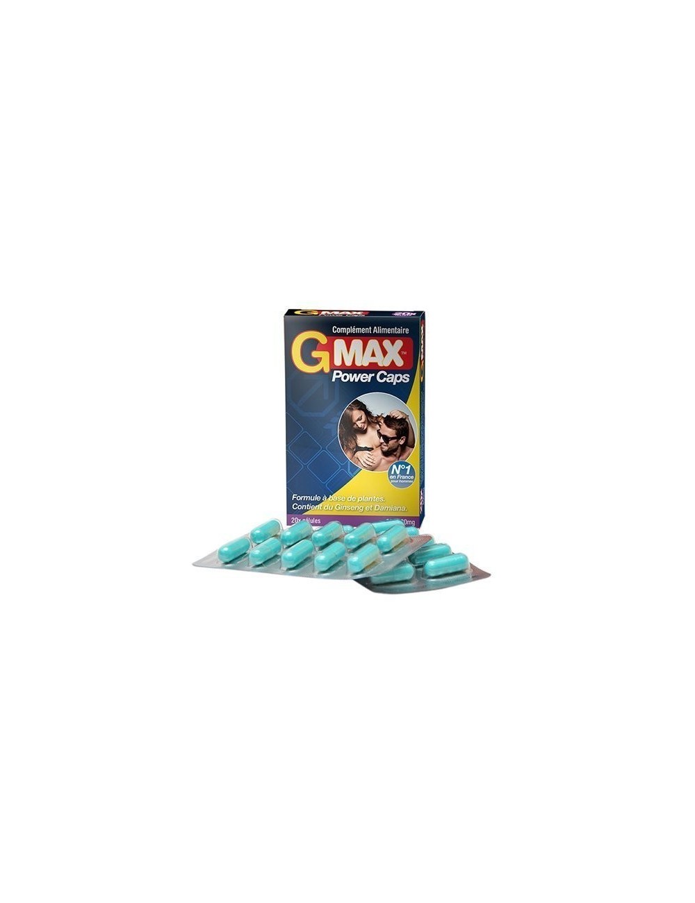 G-max power Caps pour homme 20 gélule complément alimentaire - Aphrodisiaques - Gmax