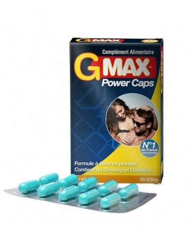 G-max power Caps pour homme 10 gélule complément alimentaire - Aphrodisiaques - Gmax