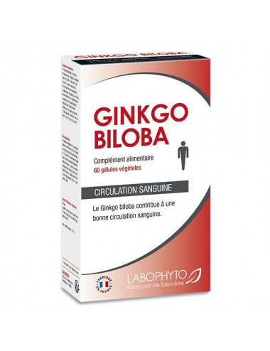 Ginkgo Biloba 60 gélules extrait végétal pour l'amélioration mental - Aphrodisiaques - Labophyto