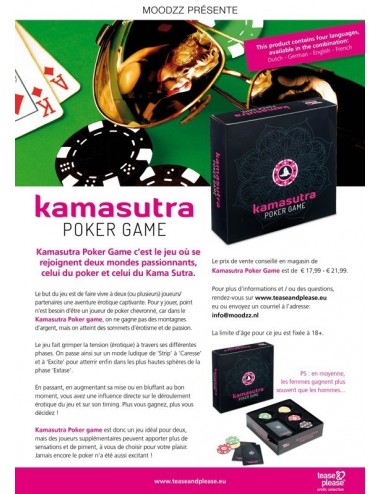 Sextoys - Jeux coquins - Kamasutra poker game -