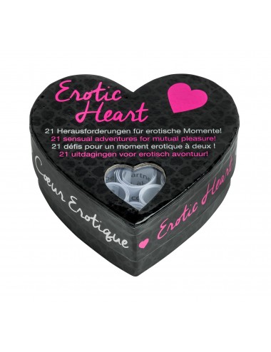 Sextoys - Jeux coquins - Jeu erotic heart en forme de cœur avec 20 défis - tp-02744 -