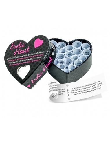 Sextoys - Jeux coquins - Jeu erotic heart en forme de cœur avec 20 défis - tp-02744 -