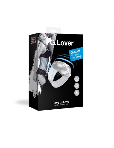 Sextoys - Anneaux, Cockring & Gaines - Cockring mini vibromasseurs blanche g-lover l2l - ltl1420 - Love To Love