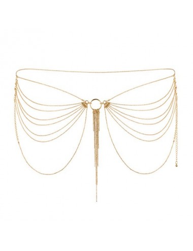 Lingerie - Bodys - Chaîne de taille en or sur les hanches et fesses - Bijoux Indiscrets