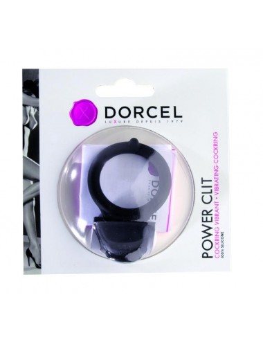 Sextoys - Anneaux, Cockring & Gaines - Cockring Vibrant Dorcel Power Clit couleur noire - DO1410 - Dorcel