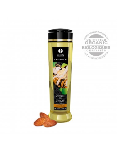 Huile de massage organique - Douceur d'amande - 240 ml - Huiles de massage - Shunga