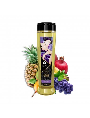 Huile de massage érotique - Libido - Fruits exotiques - 240 ml - Huiles de massage - Shunga