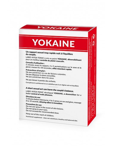Spray retardant Yokaine pour homme 20ml - CC800391 - Lubrifiants - LABO INTEX-TONIC