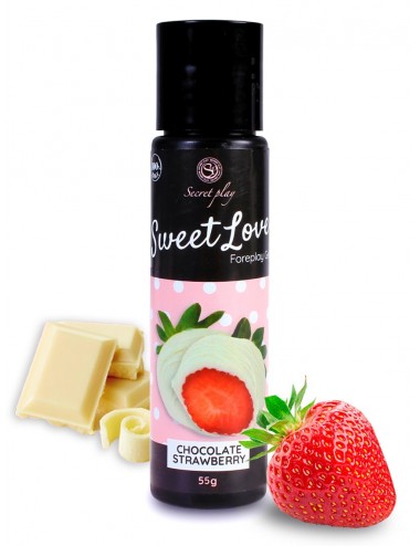 Lubrifiant fraise chocolat blanc 100% comestible - sp6720 - Lubrifiants - Secret Play