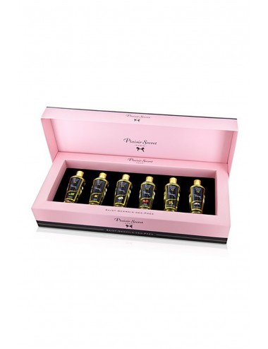 Coffret de luxe 6 huiles de massage 100% naturelles - CC826076 - Huiles de massage - Plaisirs Secrets