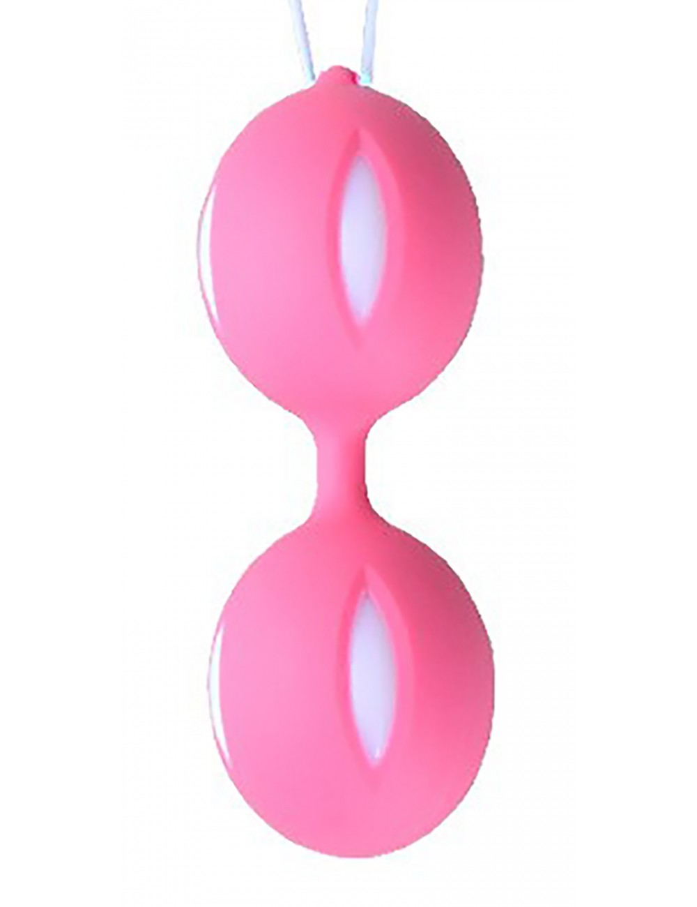 Sextoys - Boules de Geisha - Boules de Geisha rose avec stries blancs - CR-KOB001PNK - Dreamy Toys