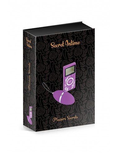 Sextoys - Oeufs Vibrants - Oeuf vibrant violet 10 vitesses télécommande écran LCD - CC5720000050 - Plaisirs Secrets