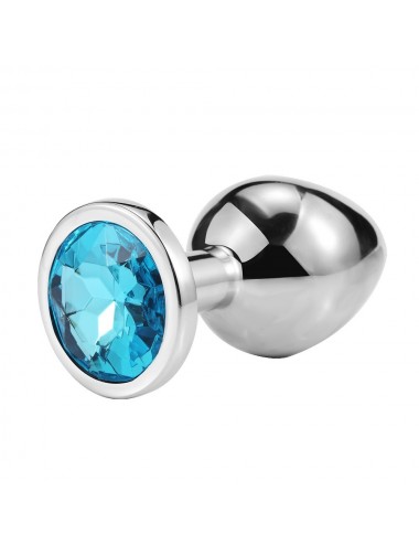 Sextoys - Plugs - Plug bijou en aluminium bijou bleu Large - RY-003LBL - Dreamy Toys