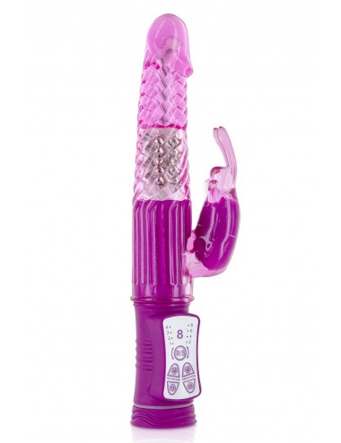 Sextoys - Rabbits - Vibromasseur rabbit rose 2 moteurs et billes rotatives USB - CC5702010050 - Glamy