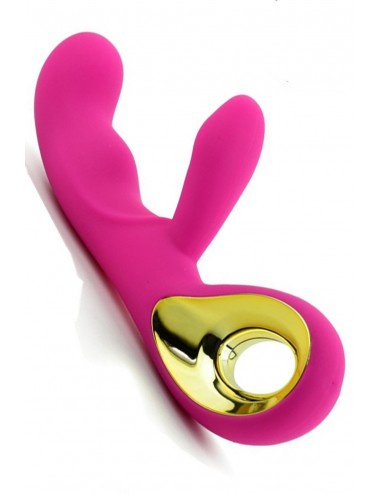 Sextoys - Rabbits - Vibromasseur rabbit USB rose point G avec 10 vitesses de stimulation - CR-VA015 - Dreamy Toys