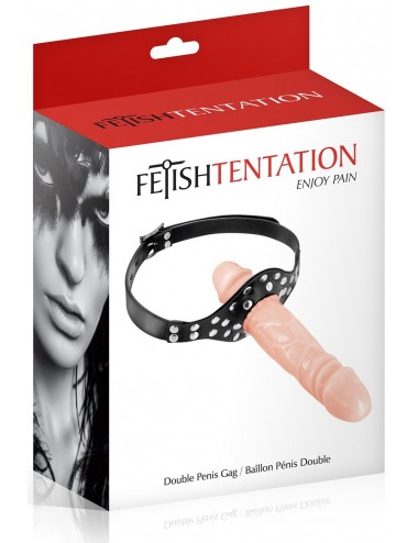 Sextoys - Bondage - SM - Bâillon double gode chair Fetish Tentation - CC6060300194 - Fetish Tentation