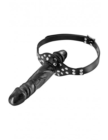 Sextoys - Bondage - SM - Bâillon double gode noir Fetish Tentation - CC6060300010 - Fetish Tentation