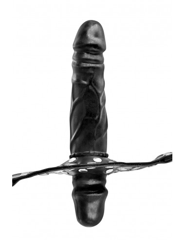 Sextoys - Bondage - SM - Bâillon double gode noir Fetish Tentation - CC6060300010 - Fetish Tentation