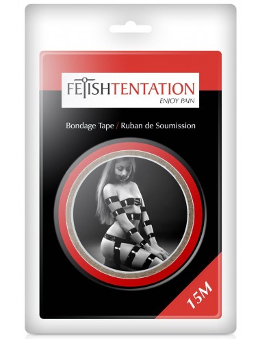 Sextoys - Bondage - SM - Tape ruban bdsm rouge soft pour jeux érotique - CC5051100030 - Fetish Tentation