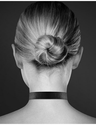Sextoys - Bondage - SM - Collier en cuir noir sm avec pendentif cadenas coeur argenté - cc6060040010 - Bijoux Pour Toi