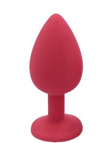 Sextoys - Godes & Plugs - Plug rouge bijou cristal taille Medium - DB-RY068CRED - Dreamy Toys