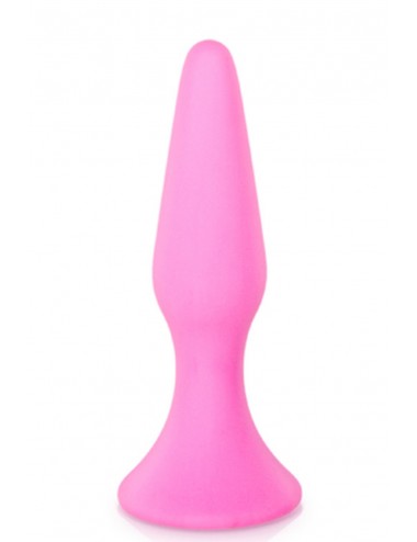 Sextoys - Godes & Plugs - Plug anal ventouse rose moyen base large - CC5700402050 - Glamy