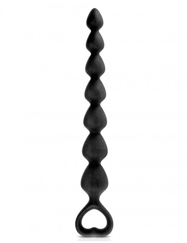 Sextoys - Godes & Plugs - Chapelet plug anal noire 27cm avec poignée de sécurité - CC5710042010 - Glamy