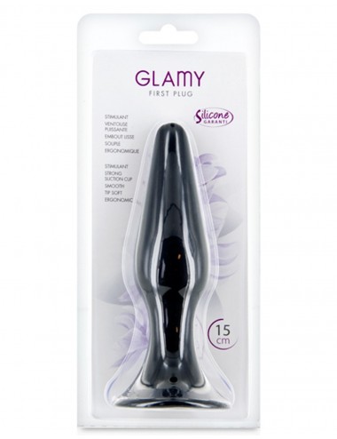 Sextoys - Godes & Plugs - Plug anal noir 15cm avec ventouse - CC5700403010 - Glamy