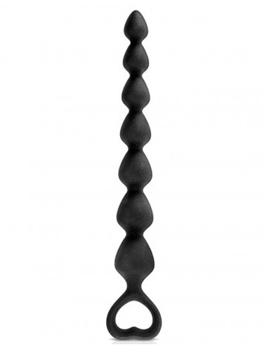 Sextoys - Godes & Plugs - Chapelet plug anal noire en tige de 18cm - CC5710041010 - Glamy