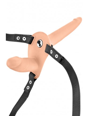 Sextoys - Godes & Plugs - Double gode ceinture vibrant chair USB - CC5310020194 - Fetish Tentation
