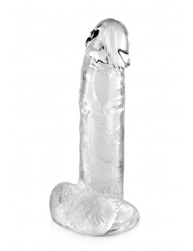Sextoys - Godes & Plugs - Gode jelly transparent ventouse taille L 20cm - CC570124 - Pure Jelly