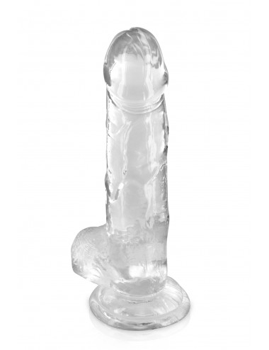 Sextoys - Godes & Plugs - Gode jelly transparent ventouse taille L 20cm - CC570124 - Pure Jelly