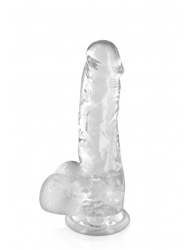 Sextoys - Godes & Plugs - Gode jelly transparent ventouse taille M 17.5cm - CC570123 - Pure Jelly
