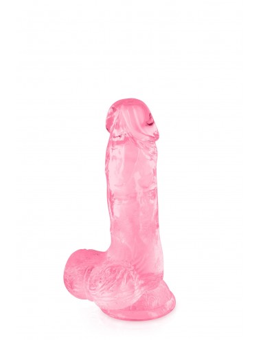 Sextoys - Godes & Plugs - Gode jelly rose ventouse taille S 15.3cm - CC570129 - Pure Jelly