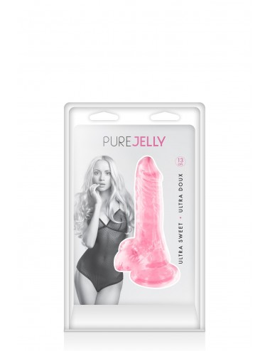 Sextoys - Godes & Plugs - Gode jelly rose ventouse taille XS 13cm - CC570127 - Pure Jelly